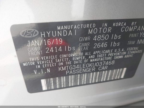 2019 GENESIS G70 3.3T ADVANCED