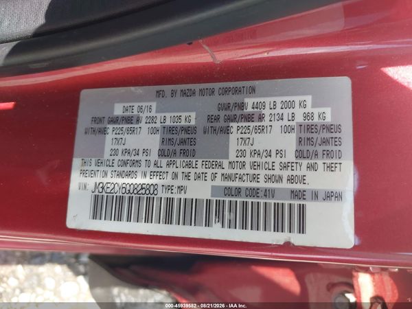 2016 MAZDA CX-5 TOURING