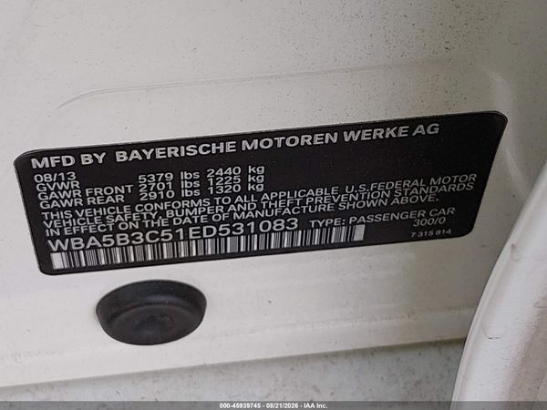 2014 BMW 535I XDRIVE