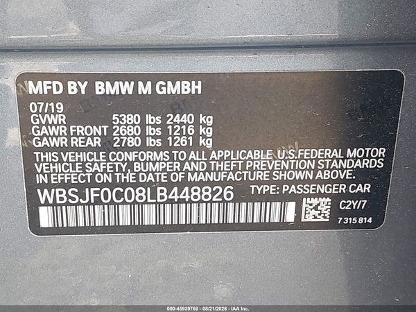 2020 BMW M5 COMPETITION
