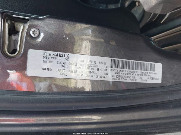 2017 DODGE GRAND CARAVAN SE PLUS
