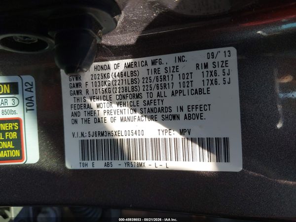 2014 HONDA CR-V EX