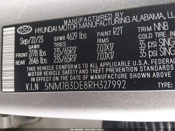 2024 HYUNDAI TUCSON SEL — I9