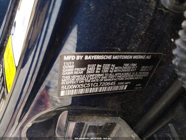 2012 BMW X3 XDRIVE28I