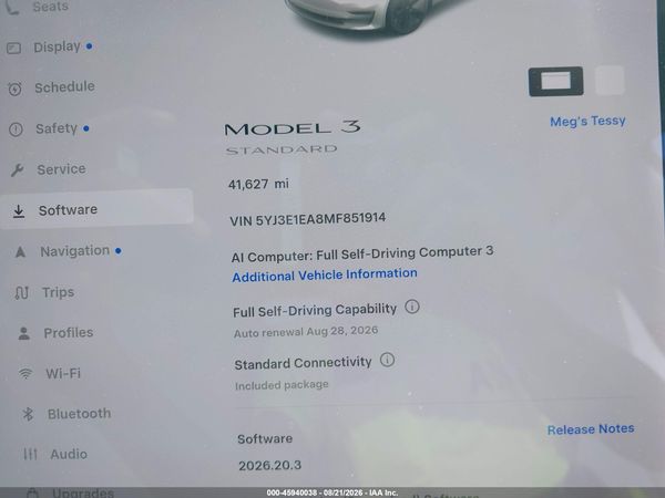 2021 TESLA MODEL 3 — I118