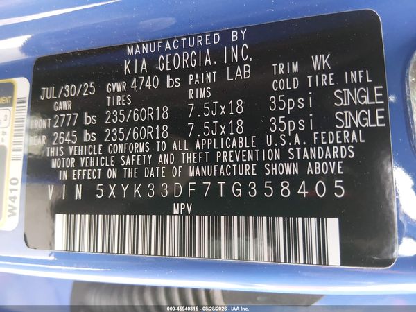 2026 KIA SPORTAGE EX — I9