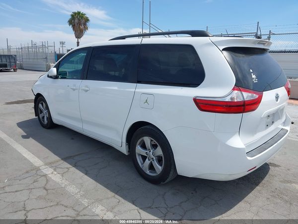 2016 TOYOTA SIENNA LE 8 PASSENGER