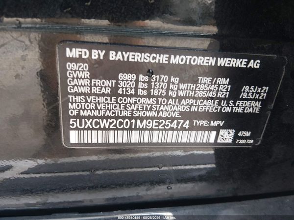2021 BMW X7 XDRIVE40I