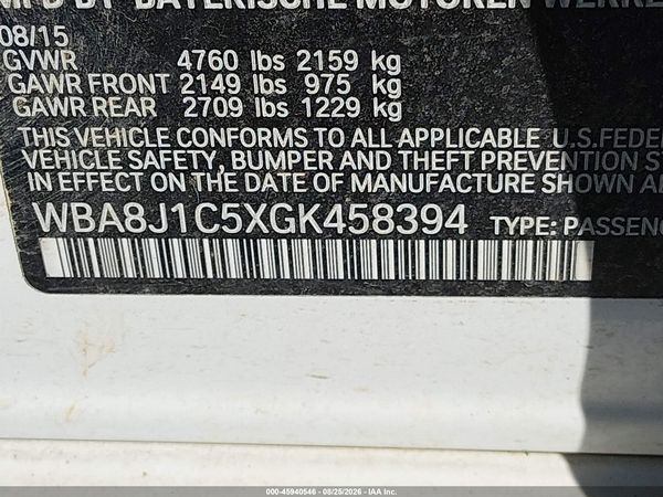 2016 BMW 328D XDRIVE