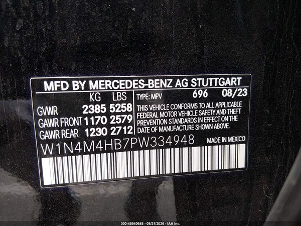 2023 MERCEDES-BENZ GLB 250 4MATIC