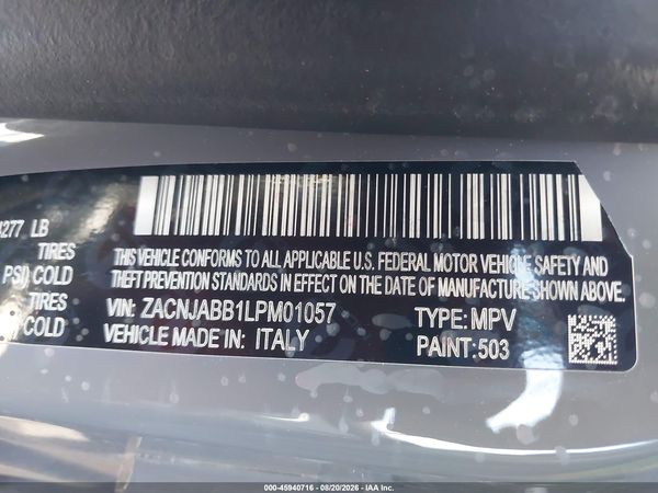 2020 JEEP RENEGADE LATITUDE FWD