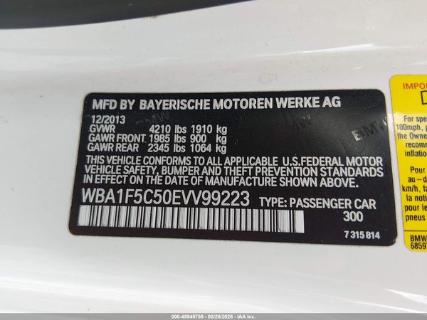 2014 BMW 228I — I9