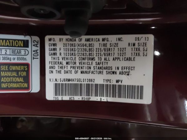 2014 HONDA CR-V EX-L