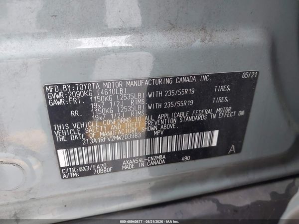 2021 TOYOTA RAV4 XLE PREMIUM