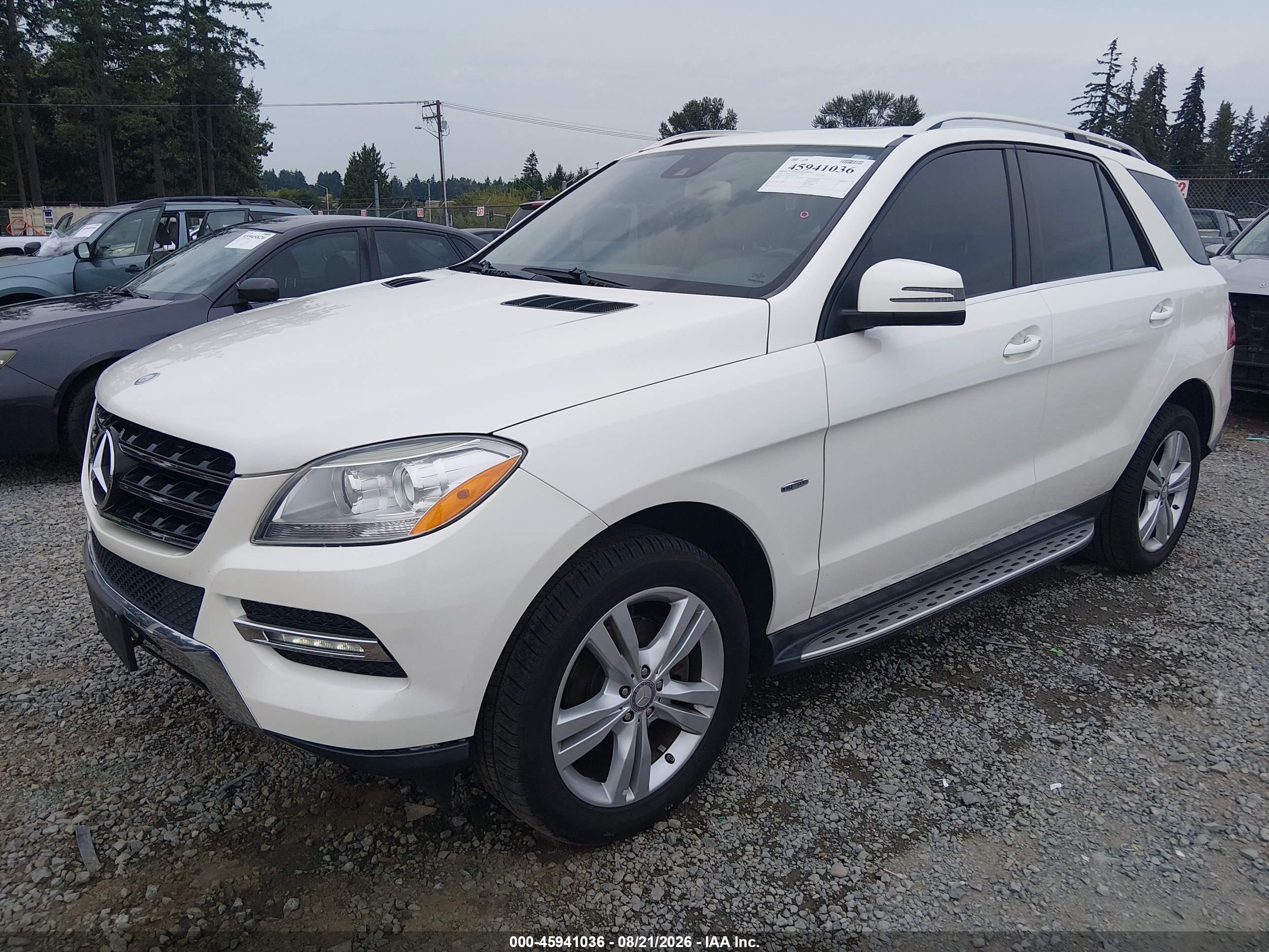 2012 MERCEDES-BENZ ML 350 4MATIC — I2