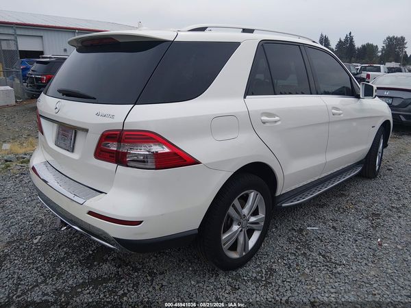 2012 MERCEDES-BENZ ML 350 4MATIC — I4