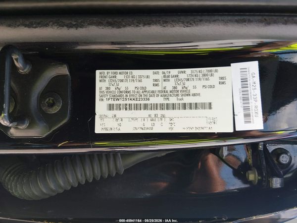 2019 FORD F-150 XL