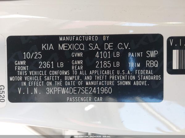 2025 KIA K4 GT-LINE