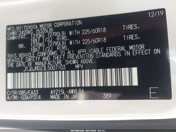 2020 LEXUS NX 300H 300H Premium — I9