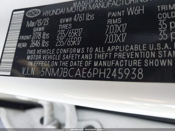 2023 HYUNDAI TUCSON SEL — I9