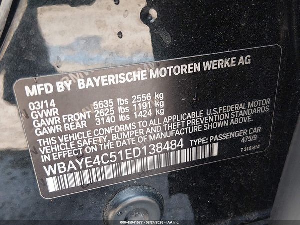 2014 BMW 740LI