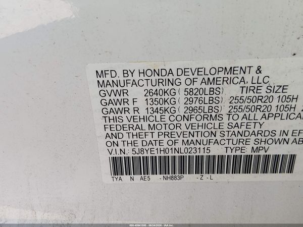 2022 ACURA MDX A-SPEC PACKAGE — I9