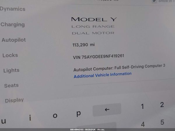 2022 TESLA MODEL Y