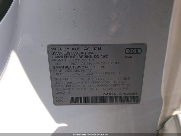 2015 AUDI Q5 2.0T PREMIUM