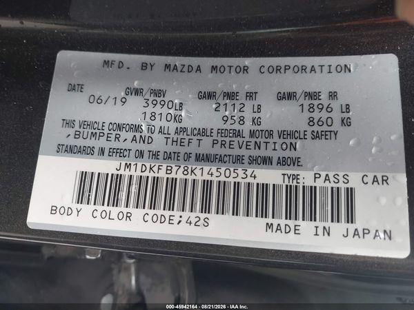 2019 MAZDA CX-3 SPORT — I9