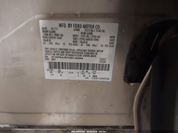 2017 FORD EDGE SEL