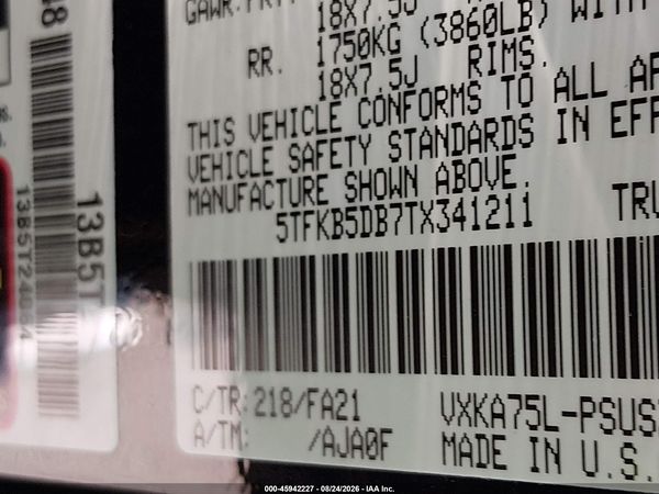 2026 TOYOTA TUNDRA SR CREWMAX 5.5' BED