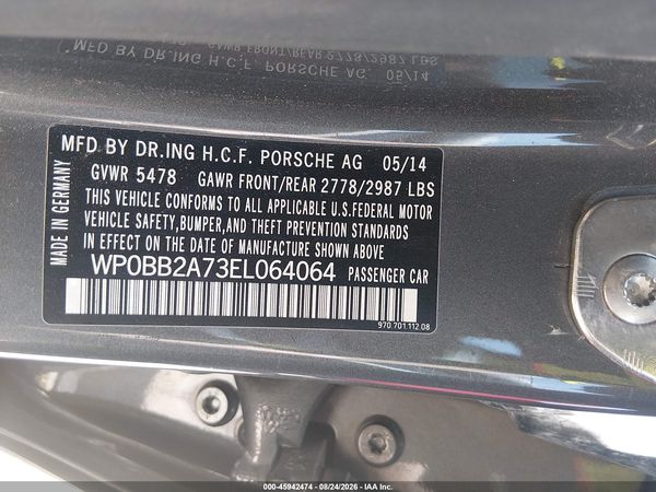 2014 PORSCHE PANAMERA 4S EXECUTIVE — I9