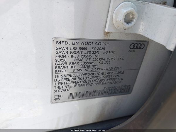 2018 AUDI Q7 3.0T PREMIUM
