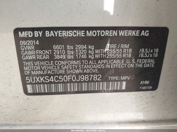 2015 BMW X5 XDRIVE35D