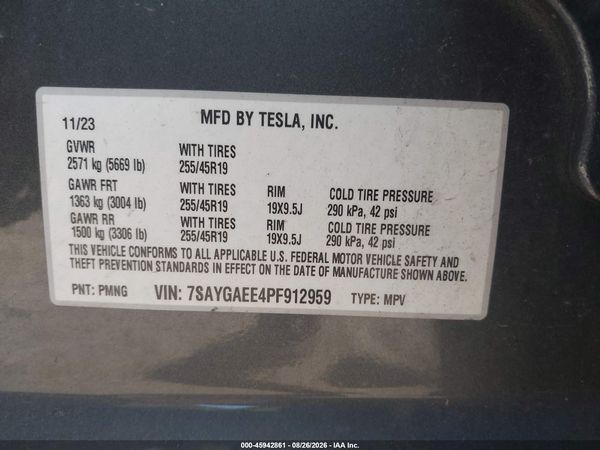 2023 TESLA MODEL Y