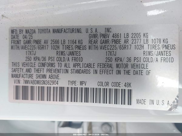 2025 MAZDA CX-50 2.5 S PREMIUM PACKAGE