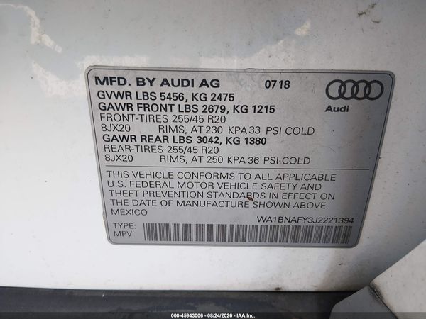 2018 AUDI Q5