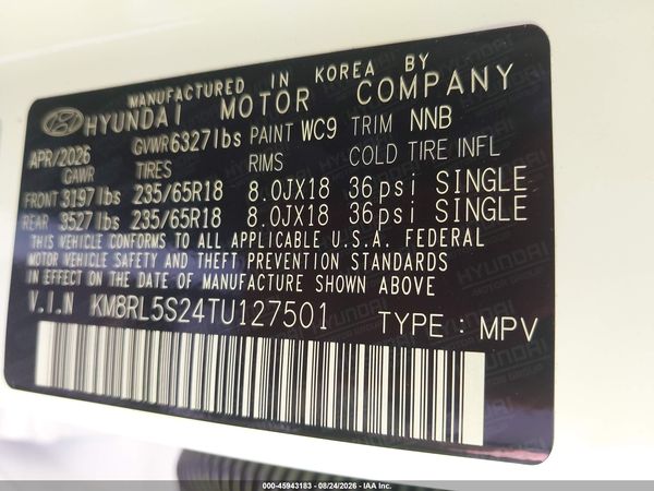 2026 HYUNDAI PALISADE SEL 7P