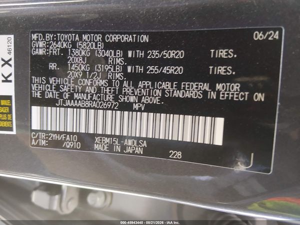 2024 LEXUS RZ 450E LUXURY — I9