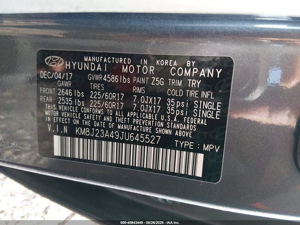 2018 HYUNDAI TUCSON SE — I9