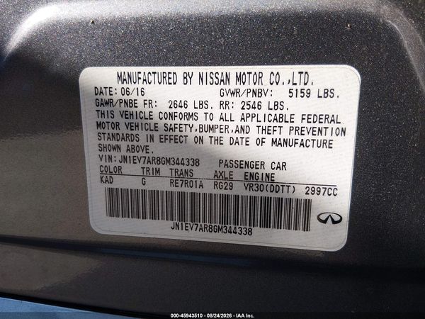 2016 INFINITI Q50 3.0T PREMIUM