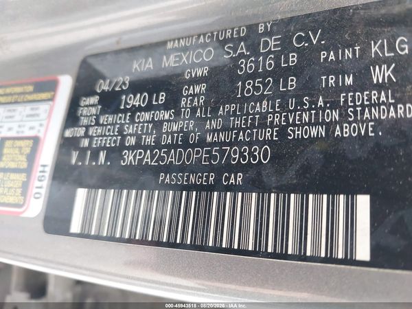 2023 KIA RIO 5-DOOR S