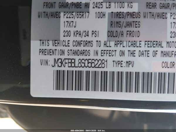 2025 MAZDA CX-5 2.5 S SELECT — I9