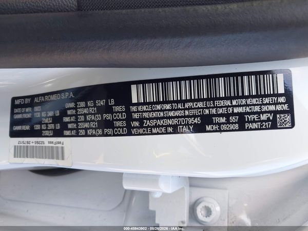 2024 ALFA ROMEO STELVIO VELOCE AWD — I9