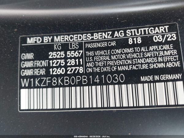 2023 MERCEDES-BENZ AMG E 63 S 4MATIC — I9