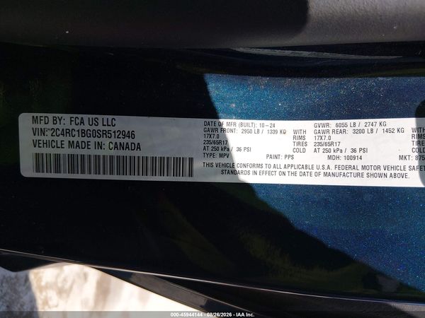 2025 CHRYSLER PACIFICA SELECT