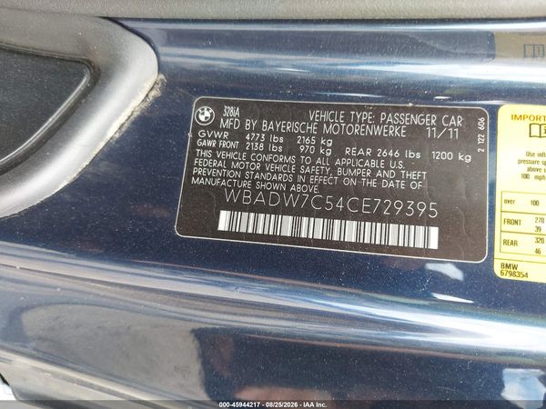 2012 BMW 328I
