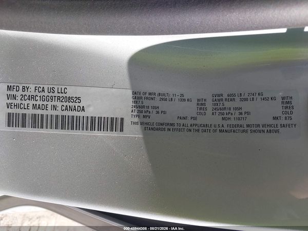 2026 CHRYSLER PACIFICA LIMITED