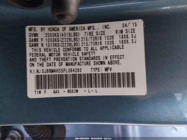 2015 HONDA CR-V LX