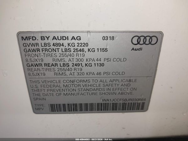 2018 AUDI Q3